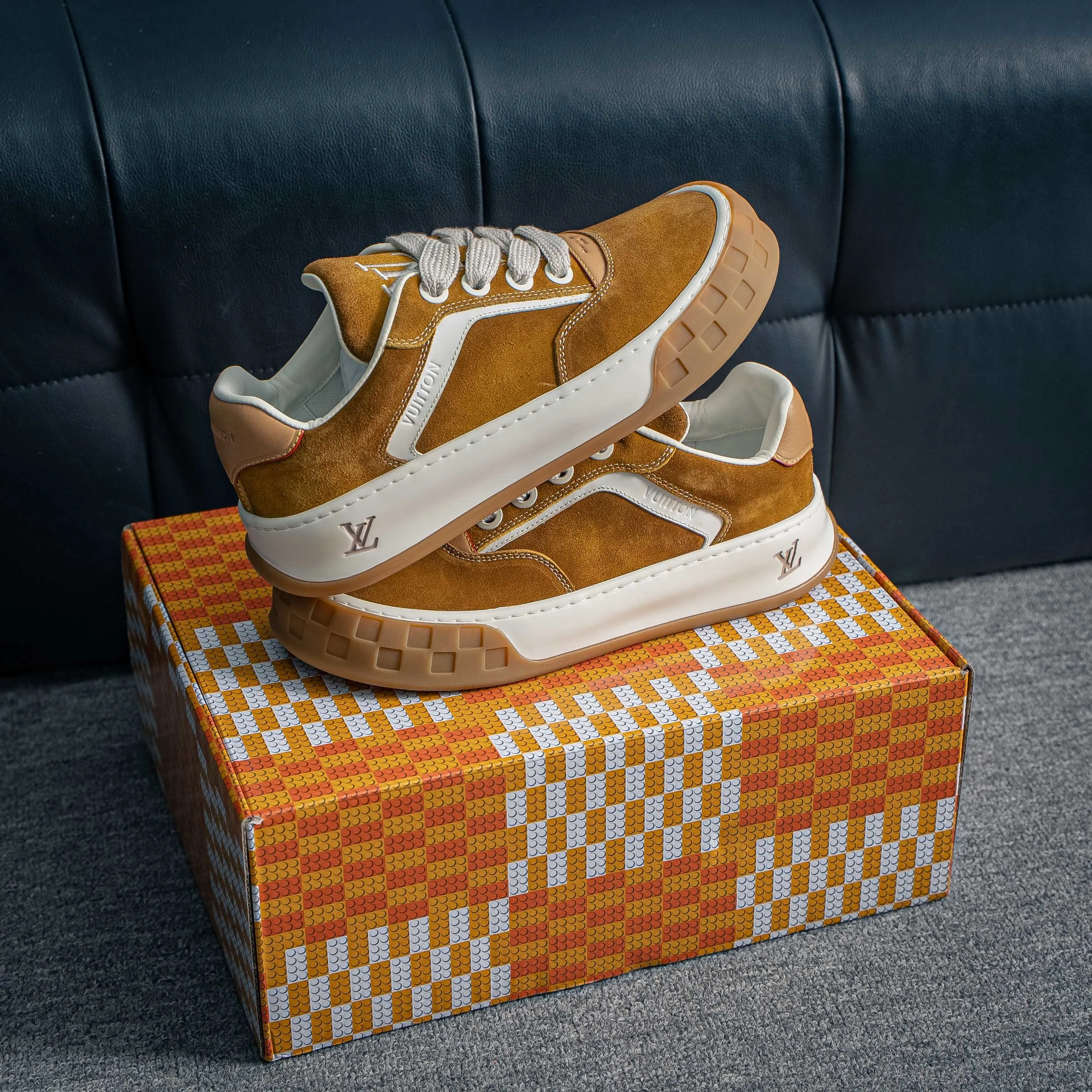 YS Premium -- LOUIS VUITTON Tilted Series｜2026 LV Tilted Low Sneakers Series Low-Top Retro Skate Shoes